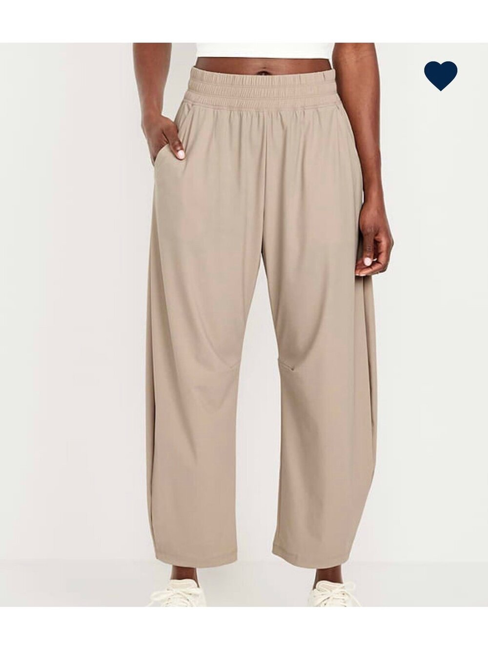 Old Navy High-Waisted SleekTech Barrel Ankle Pants Md